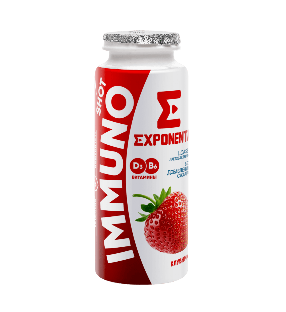 Exponenta Immuno Shot клубника 100г.