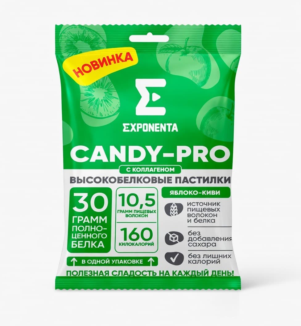 EXPONENTA CANDY-PRO яблоко-киви 65гр