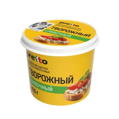 Творожный PRETTO 55% 400г.
