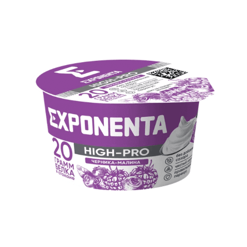 Exponenta Hi-Pro pudding черника-малина 160г.
