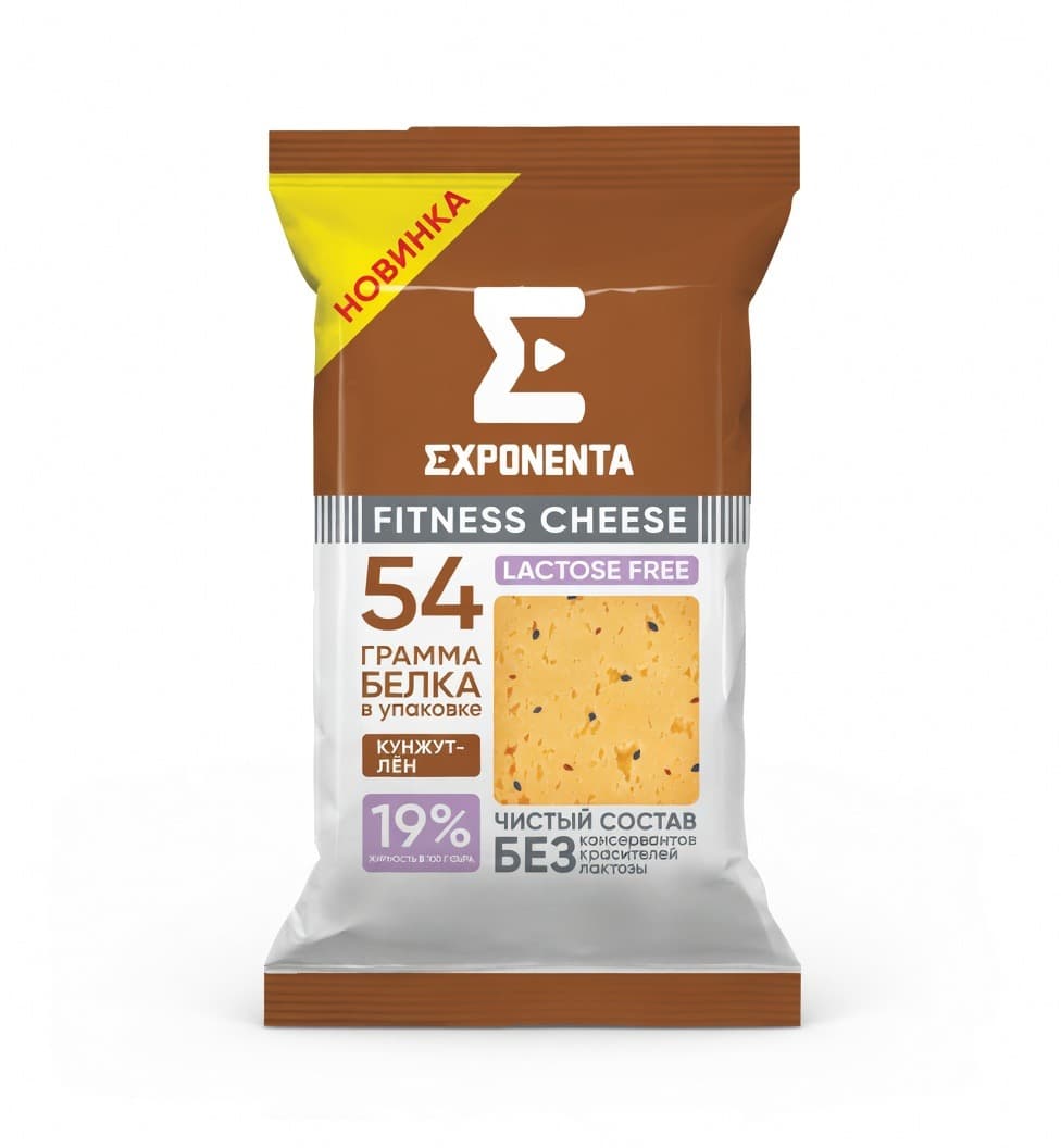 Exponenta Fitness Cheese кунжут-лен 19% 165г.